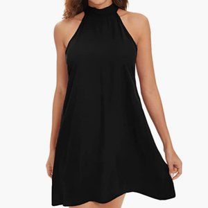 Romwe Women's Print Sleeveless Halter dress size small